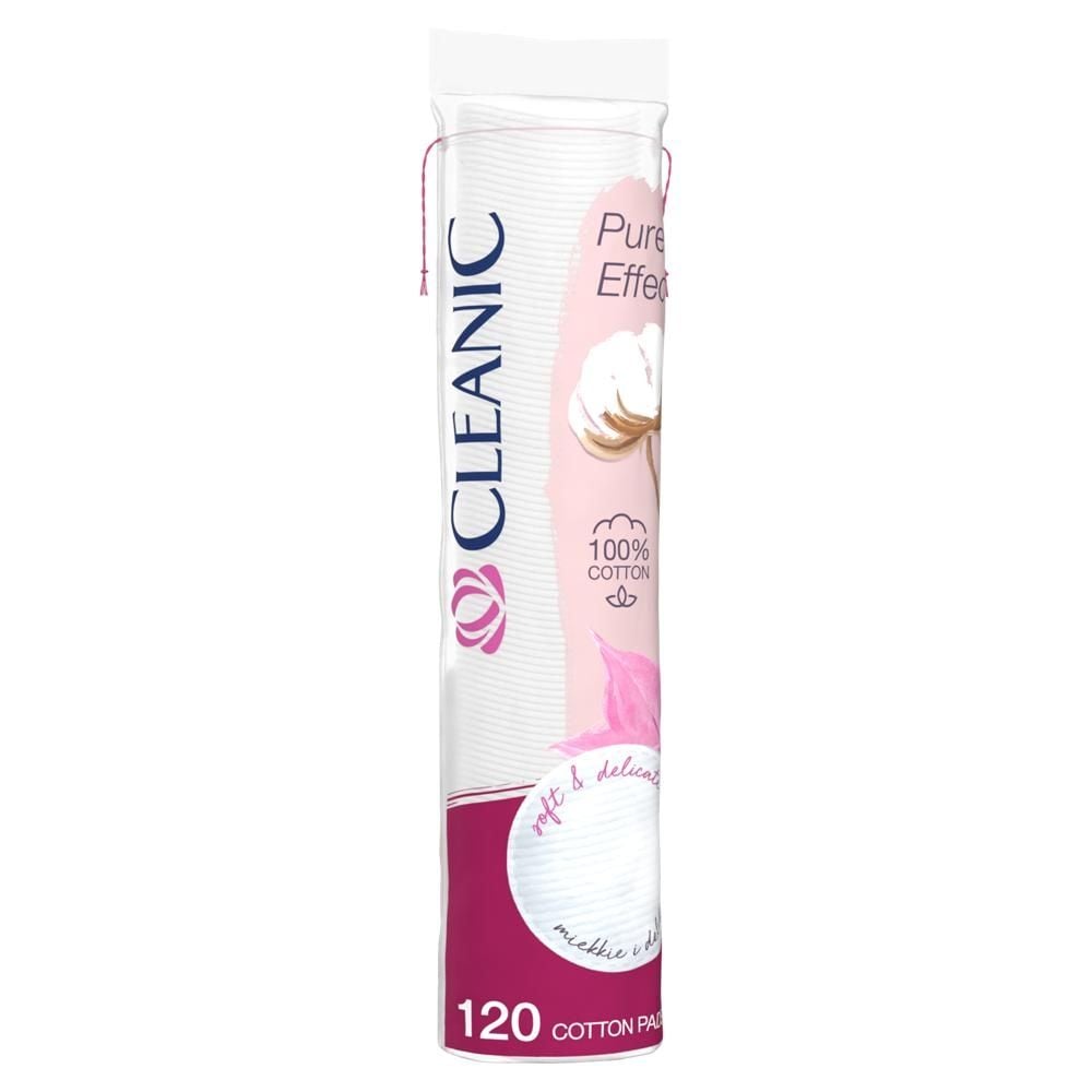 Cleanic Pure Effect Płatki kosmetyczne 120 sztuk