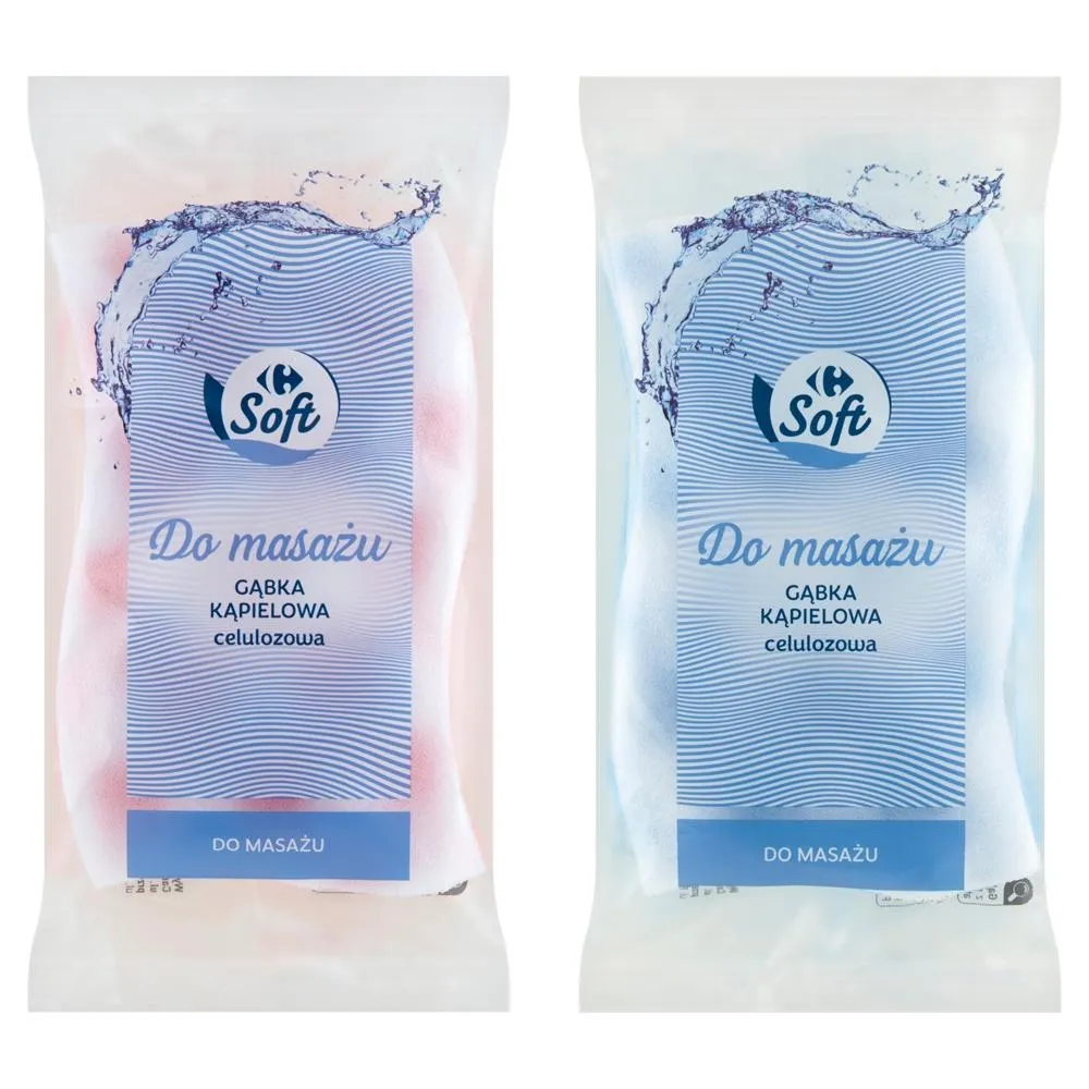 Carrefour Soft Gąbka kąpielowa celulozowa do masażu