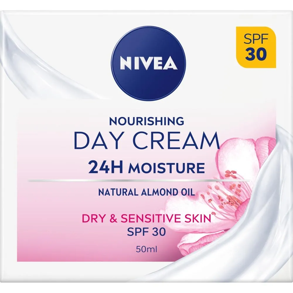 Nivea Odżywczy Krem NA Dzień 24H Nawilżenia 30Spf 50ml