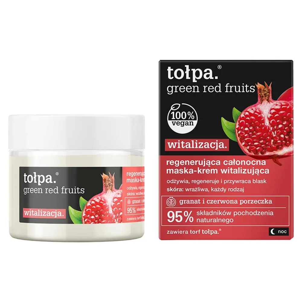 tołpa Green Red Fruits Regenerująca całonocna maska-krem witalizująca 50 ml