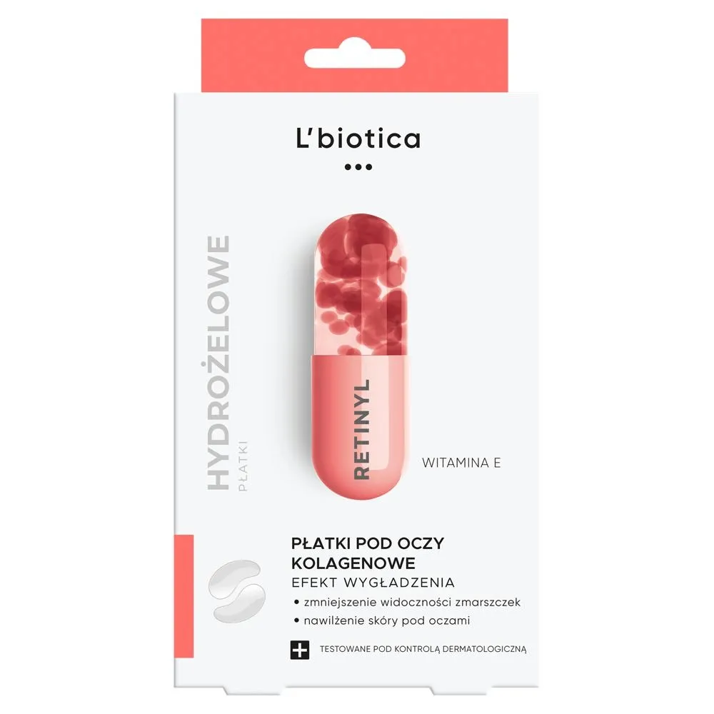 L'biotica Płatki pod oczy kolagenowe 3 x 2 sztuki