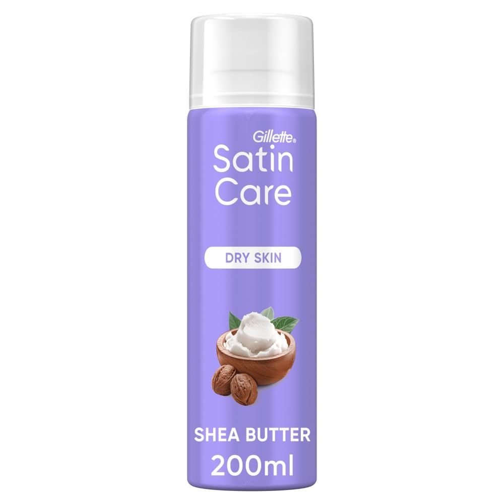Gillette Satin Care Żel do golenia dla kobiet, Shea Butter Silk, 200ml