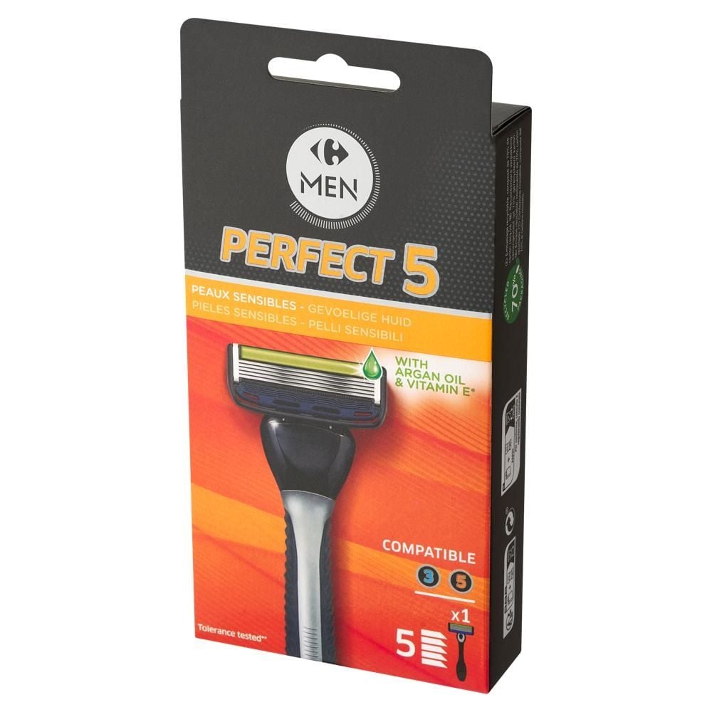 Carrefour Men Perfect 5 Maszynka do golenia z 5 ostrzami