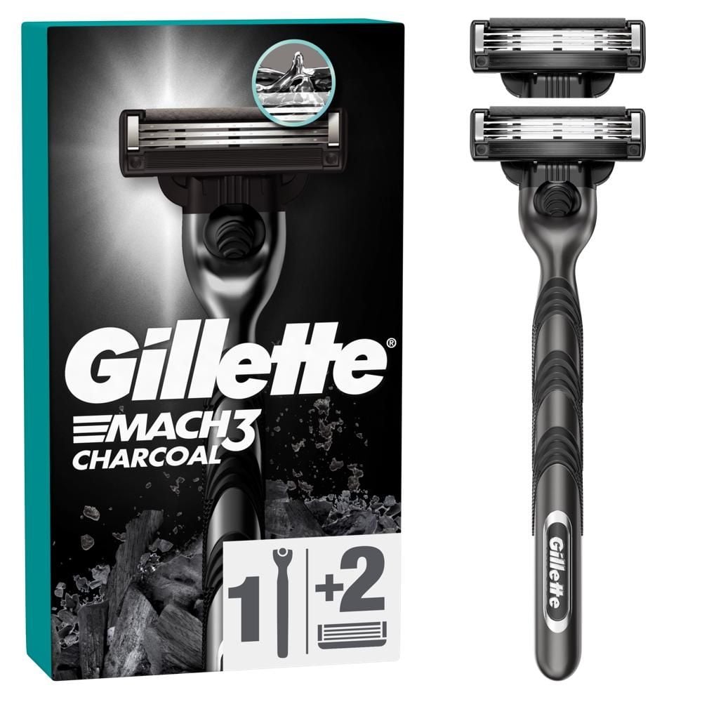 Gillette Mach3 Charcoal Maszynka do golenia dla mężczyzn, z 3 ostrzami