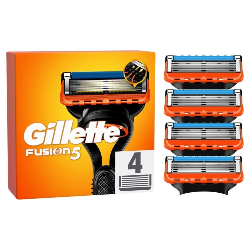 Gillette Fusion5,  Wkłady wymienne do maszynki do golenia z 5 ostrzami i precyzyjnym trymerem