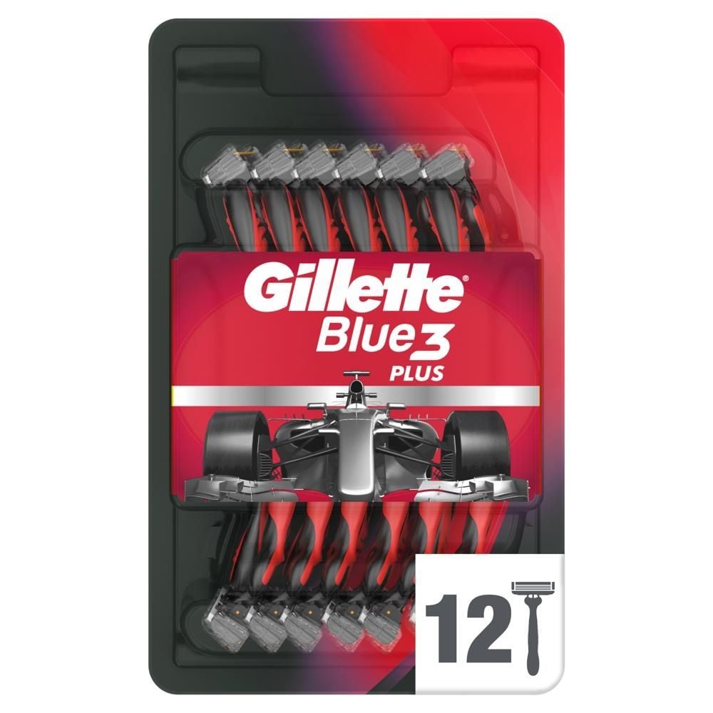 Gillette Blue3 Plus Comfort, maszynki jednorazowe dla mężczyzn, 12 sztuk