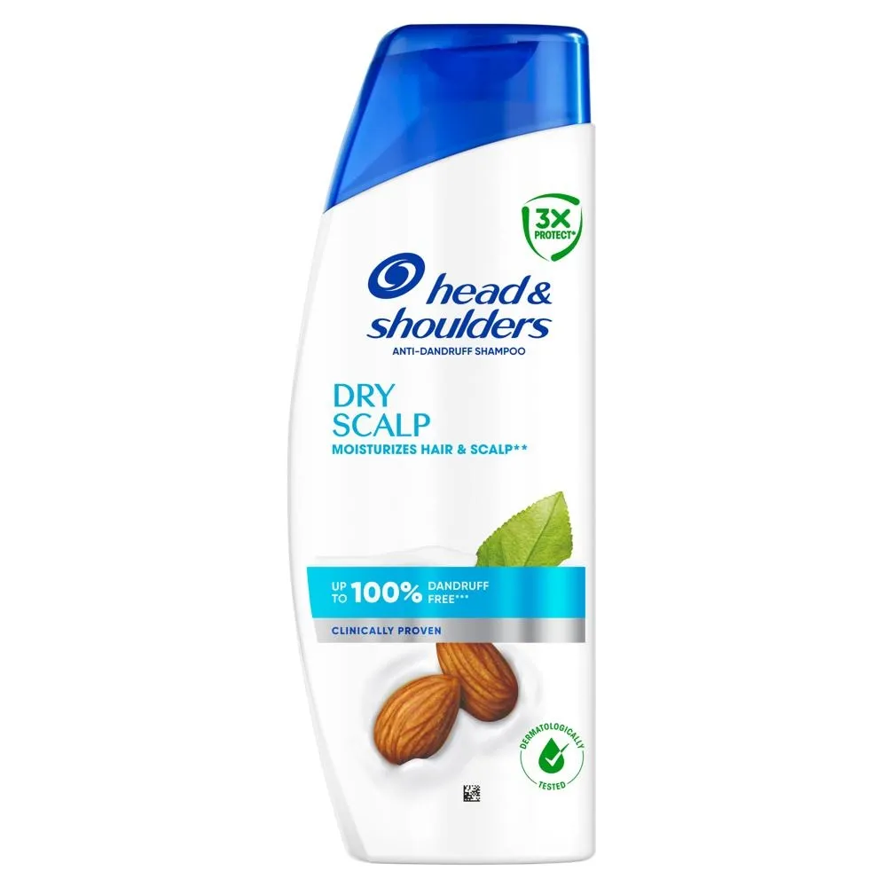 Head & Shoulders Dry Scalp Szampon Przeciwłupieżowy 400 ml. Zwalcza Nadmiar Sebum i Swędzenie