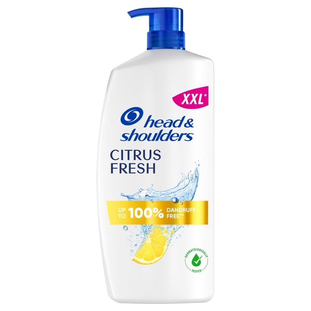 Head & Shoulders Citrus Fresh Szampon Przeciwłupieżowy 800 ml z Pompką, Włosy Tłuste