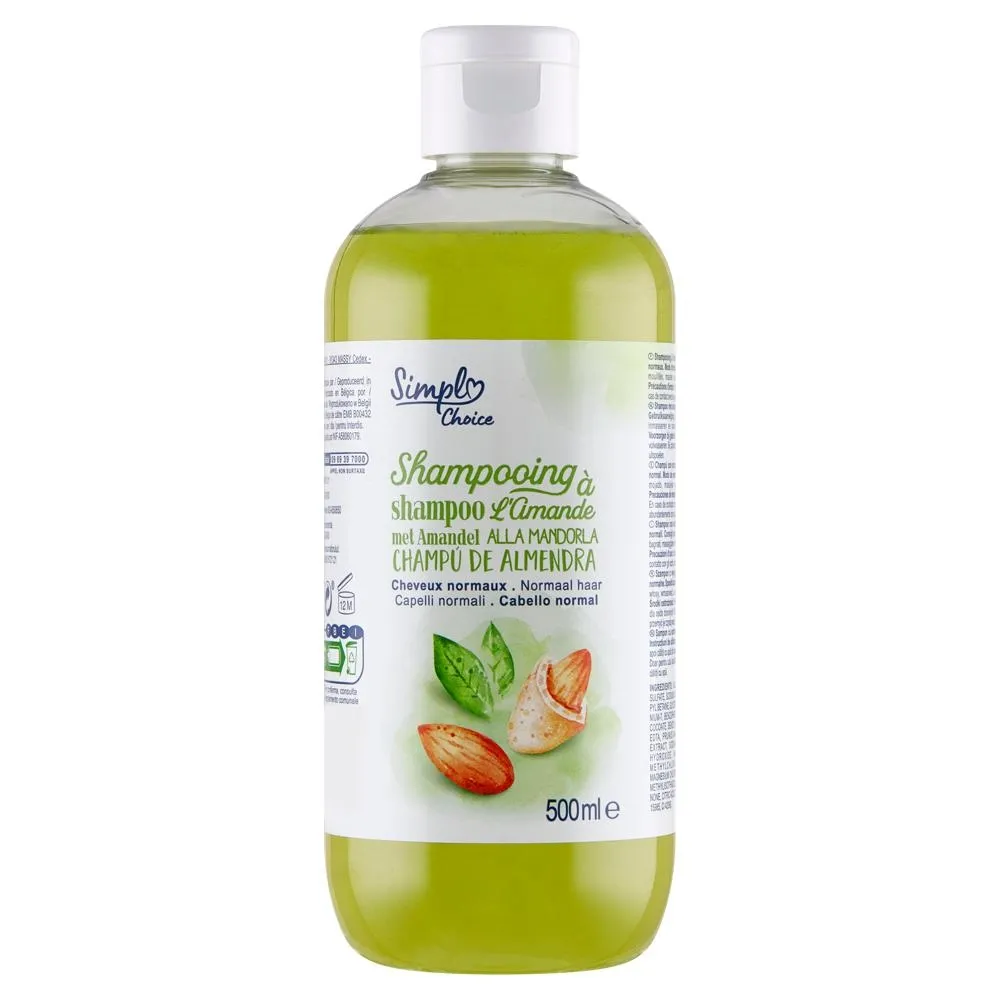 Simpl Choice Szampon z wyciągiem migdałów włosy normalne 500 ml