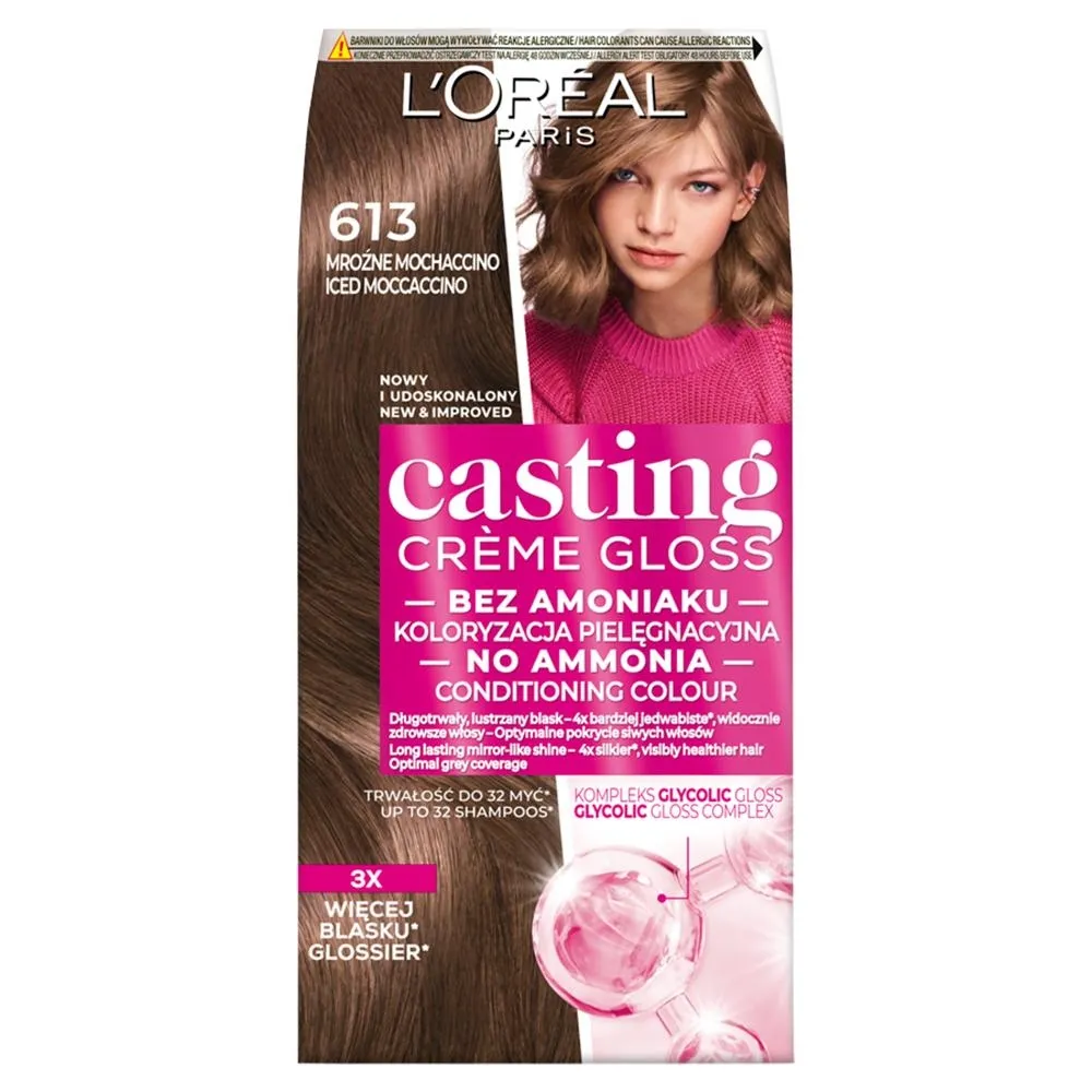 L'Oréal Paris Casting Crème Gloss Krem koloryzujący 613 mroźne mochaccino