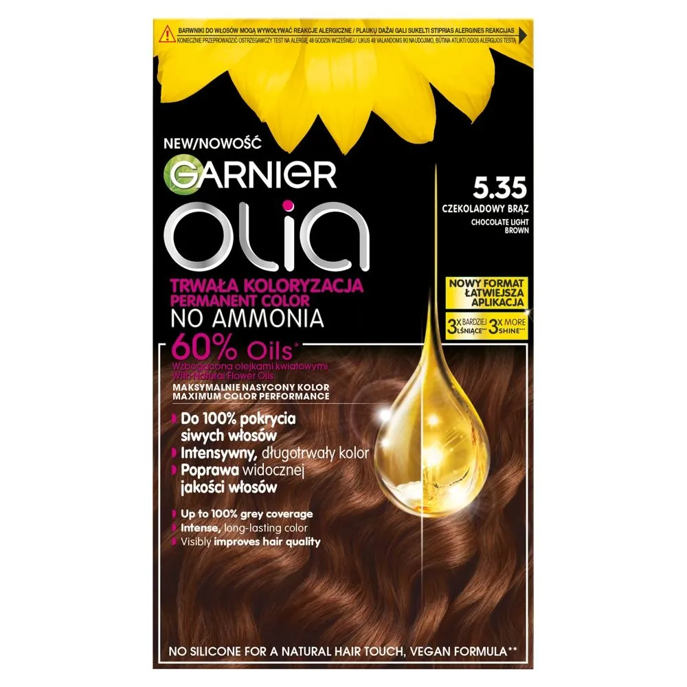 Garnier Olia Krem koloryzujący 5.35 czekoladowy brąz