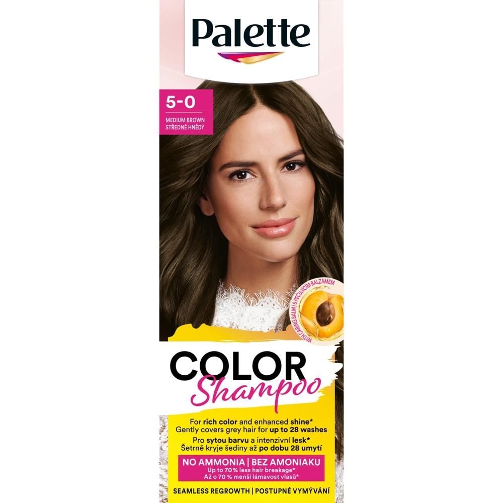 Palette Color Shampoo Szampon koloryzujący do włosów 5-0 średni brąz