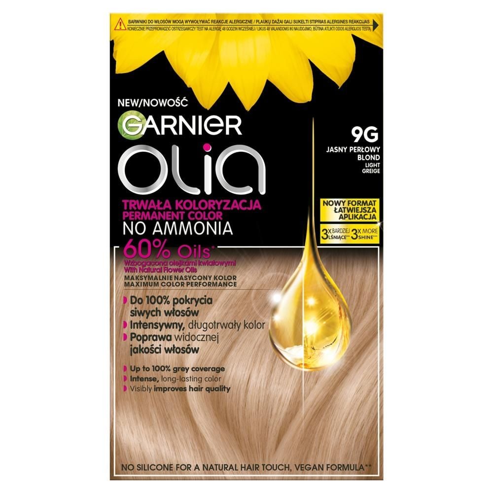 Garnier Olia Krem koloryzujący 9G jasny perłowy blond