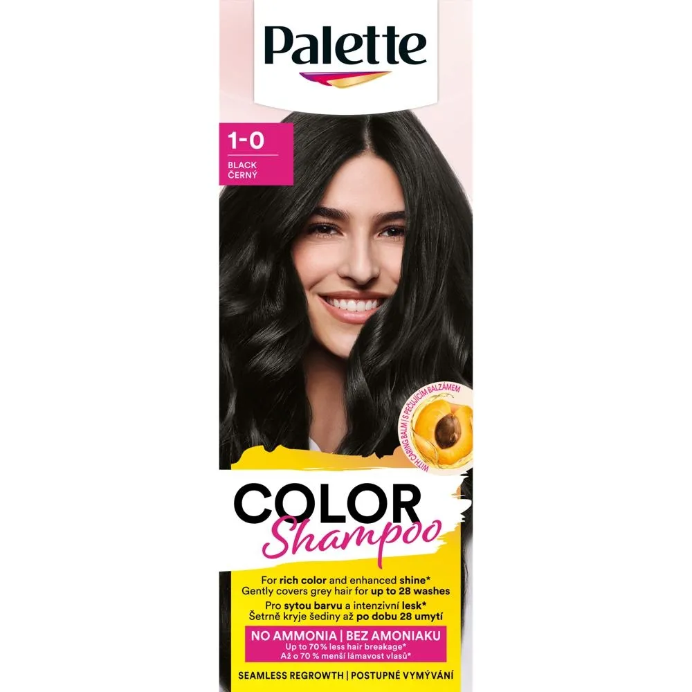 Palette Color Shampoo Szampon koloryzujący do włosów 1-0 czarny
