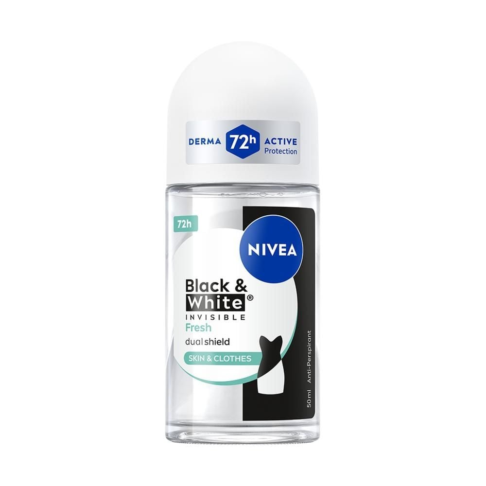 Nivea Black&White Invisible Fresh Antyperspirant Roll ON 50 ml