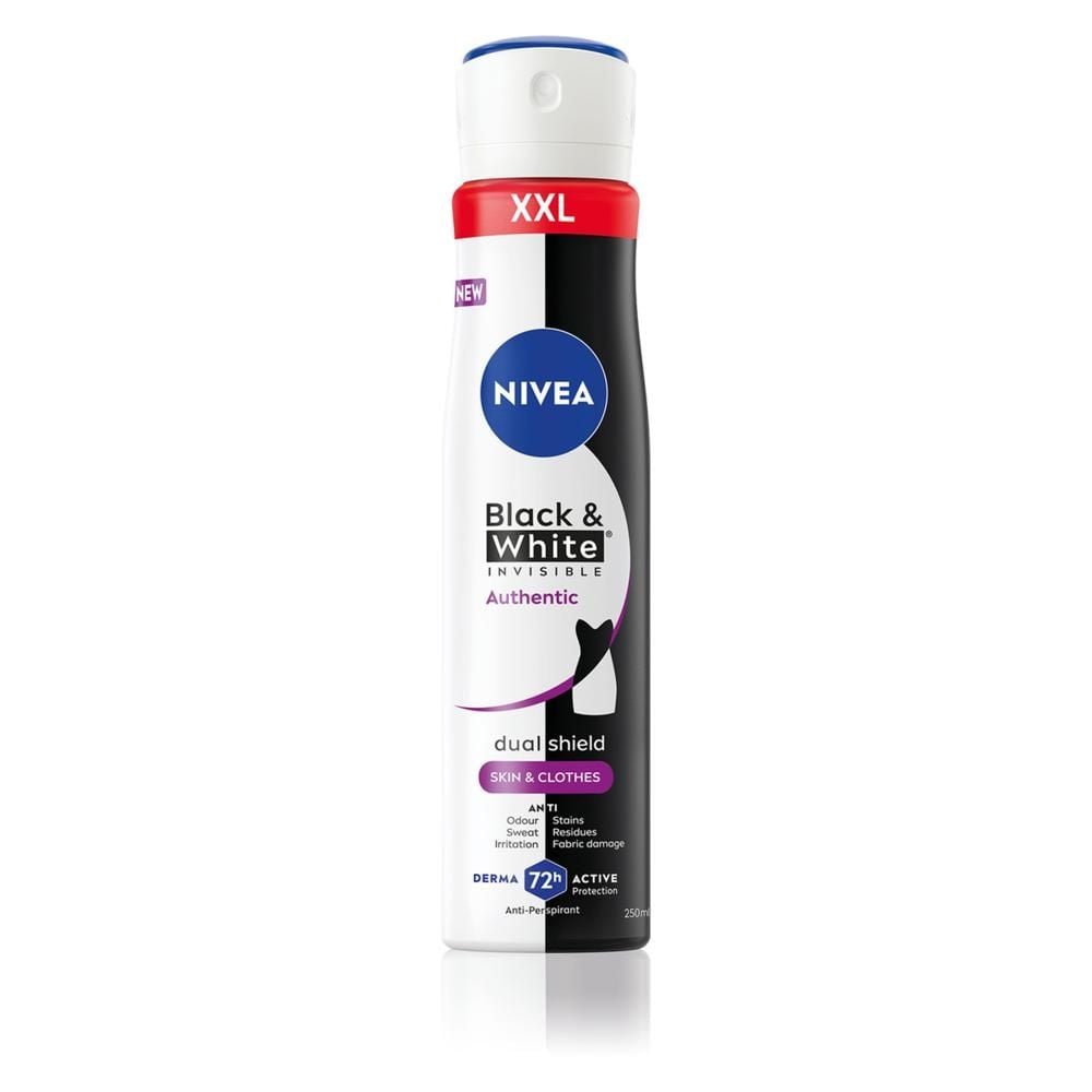 Nivea Black&White Authentic Antyperspirant w spray'u 250ml