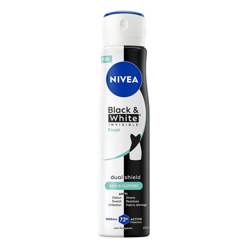 Nivea Black&White Invisible Fresh Antyperspirant Spray 250 ml