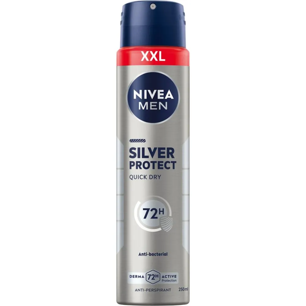 Nivea MEN Silver Protect Antyperspirant W Spray'u 250 ml