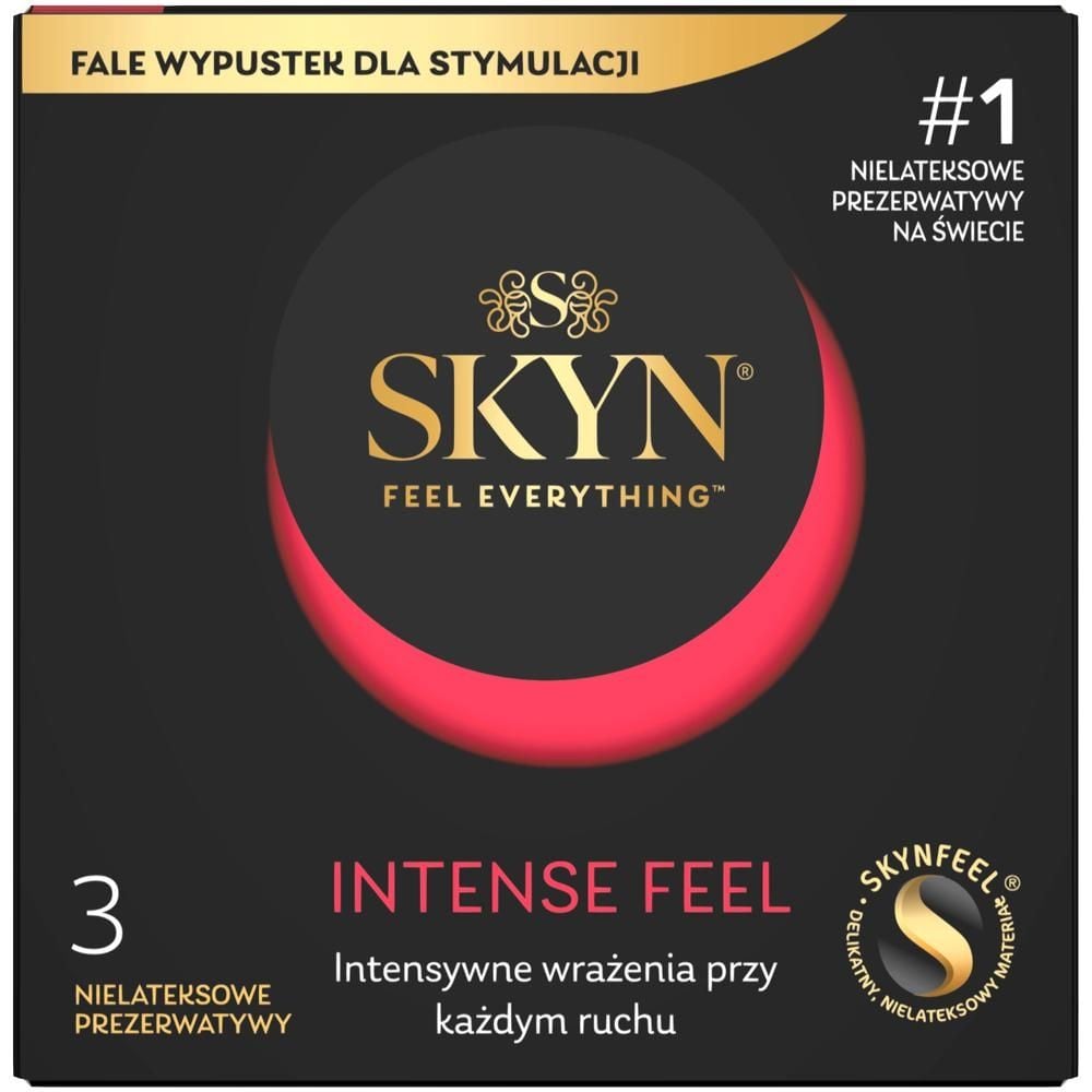 Skyn Intense Feel Nielateksowe prezerwatywy 3 sztuki