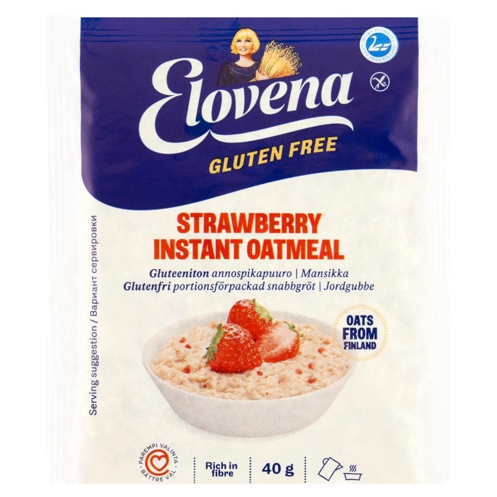 Elovena Owsianka błyskawiczna z truskawkami 40 g