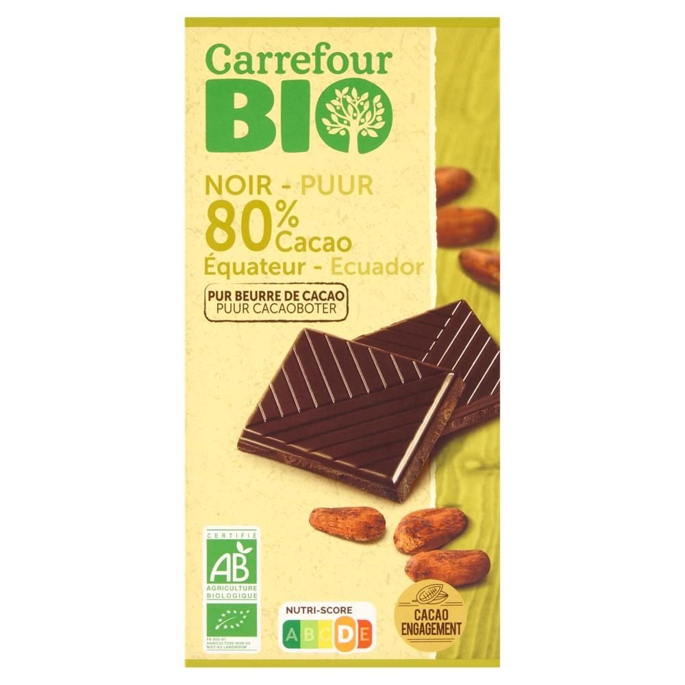 Carrefour Bio Ekologiczna czekolada gorzka 100 g