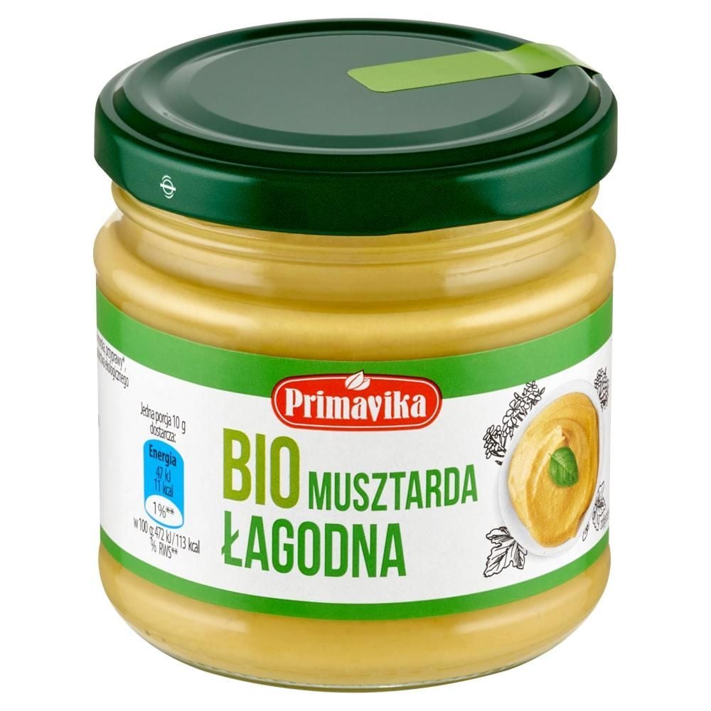 Primavika Bio musztarda łagodna 170 g