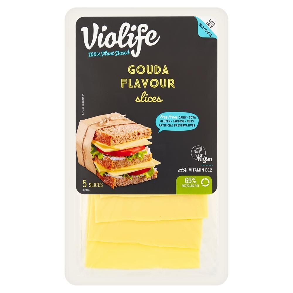 Violife Produkt na bazie oleju kokosowego plastry o smaku gouda 100 g