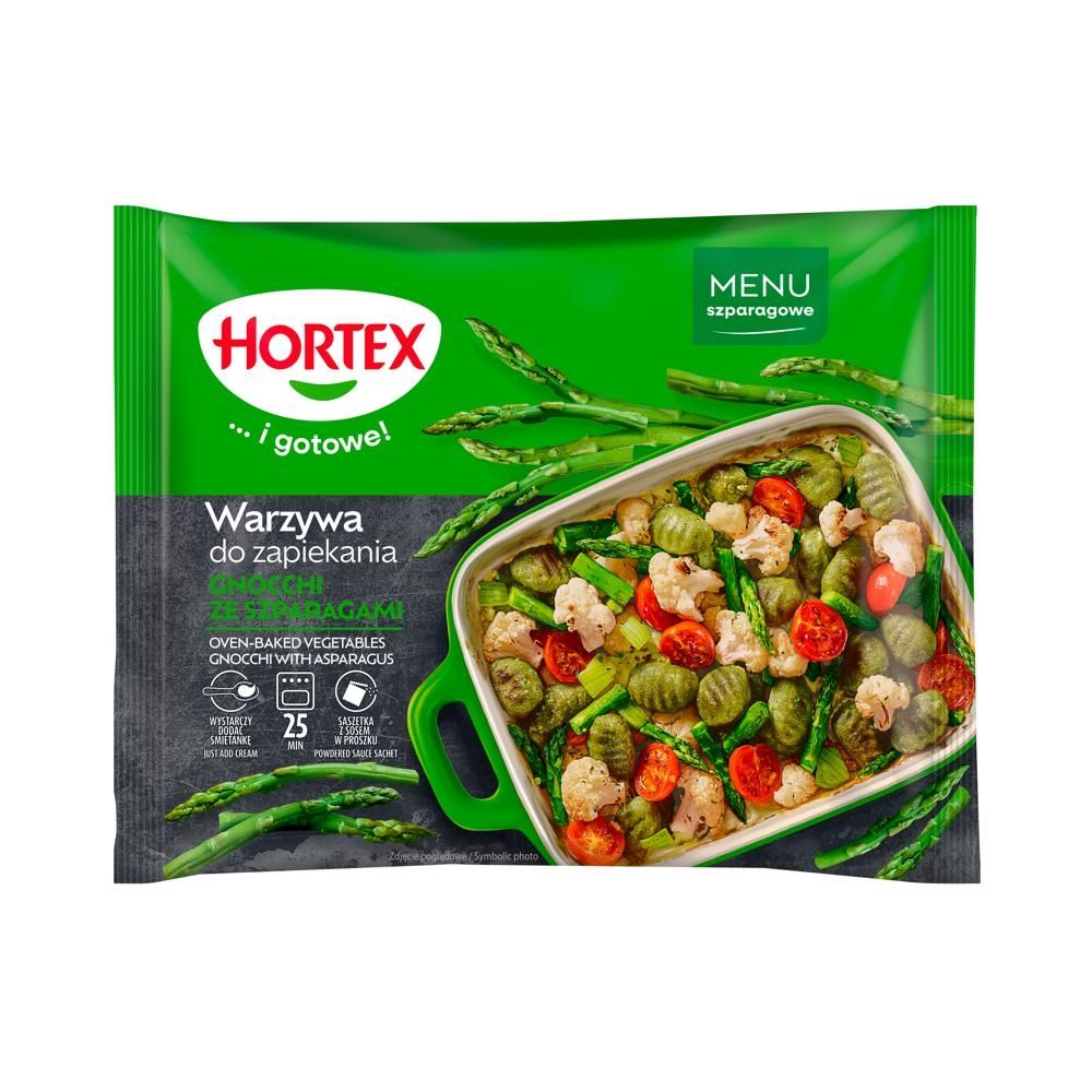Hortex Warzywa do zapiekania gnocchi ze szparagami 450 g
