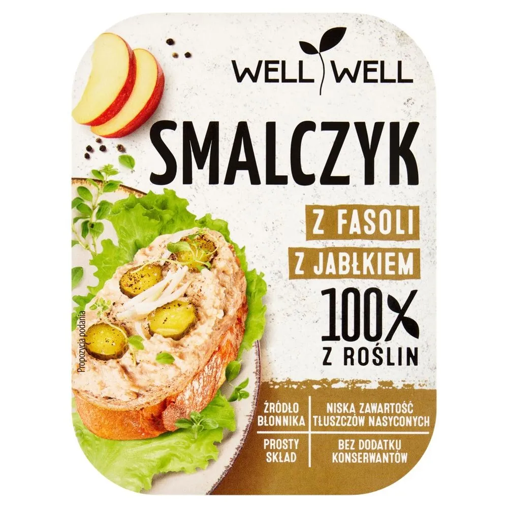 Well Well Smalczyk z fasoli z jabłkiem 125 g