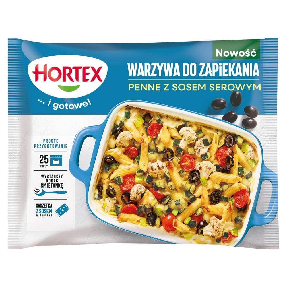 Hortex Warzywa do zapiekania penne z sosem serowym 450 g
