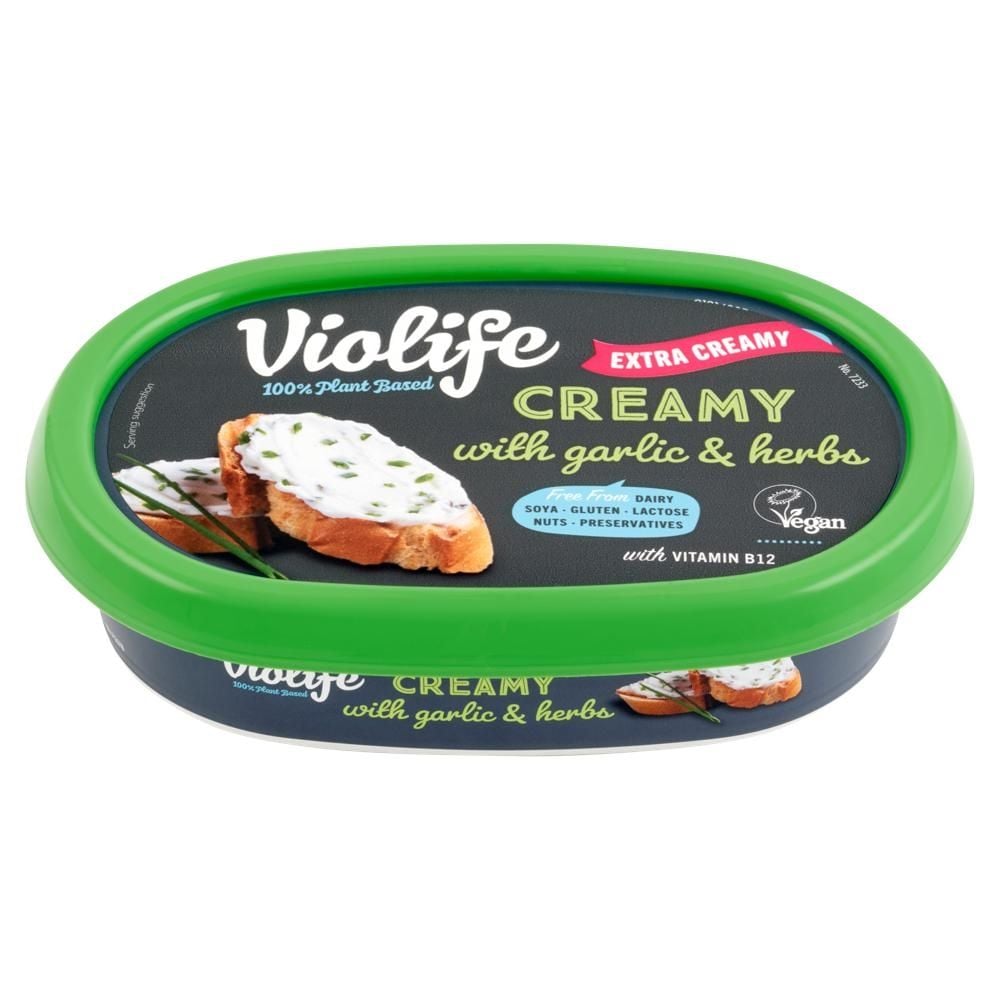Violife Produkt na bazie oleju kokosowego kremowy z czosnkiem i ziołami 150 g