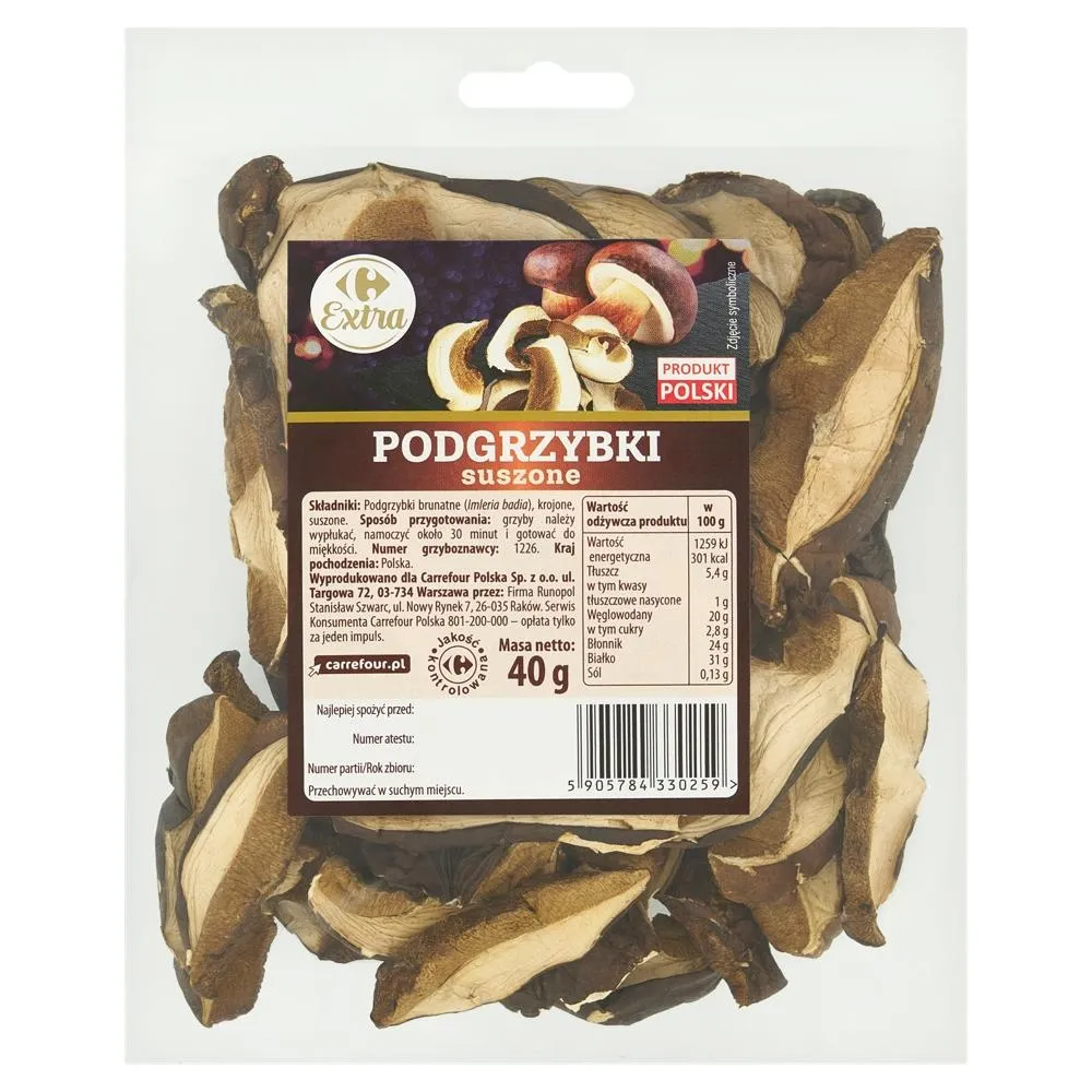 Carrefour Extra Podgrzybki suszone 40 g