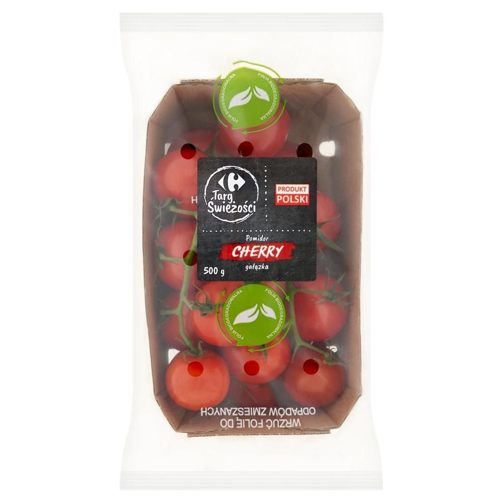 Carrefour Targ Świeżości Pomidor cherry gałązka 500 g