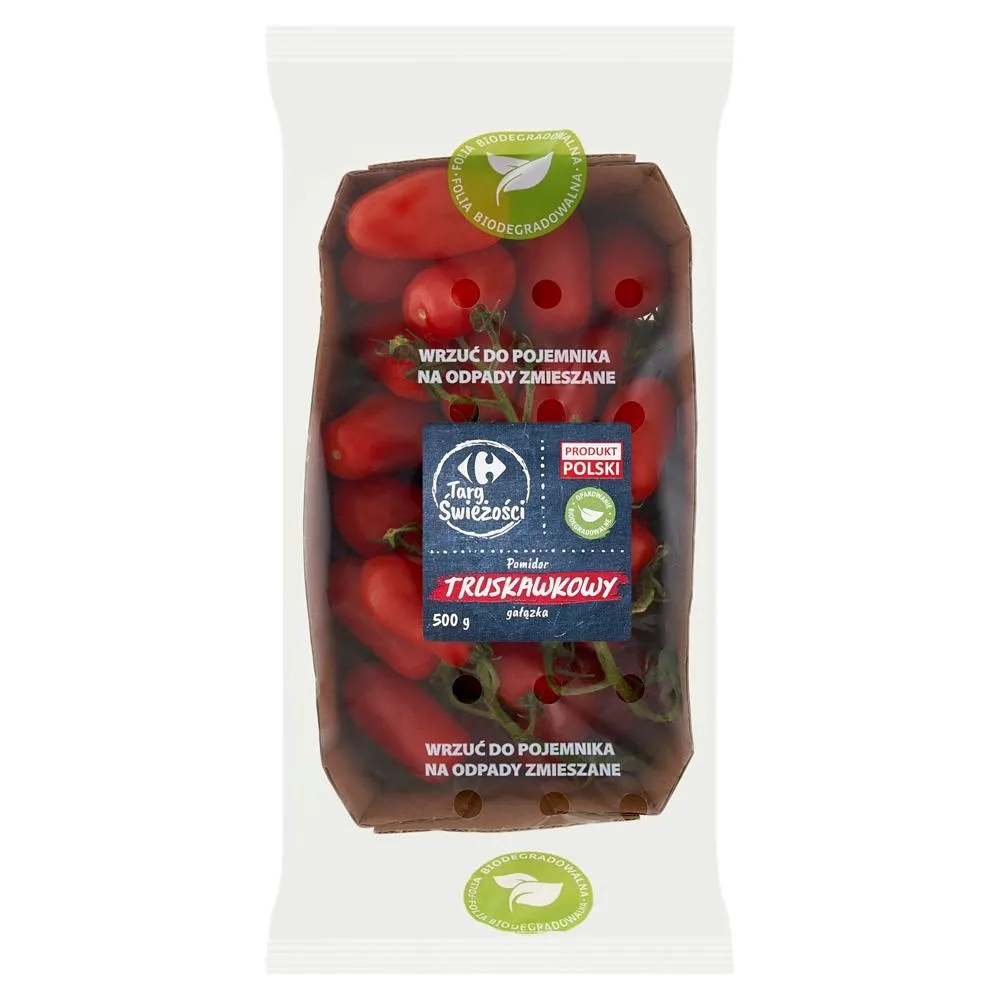 Carrefour Targ Świeżości Pomidor truskawkowy gałązka 500 g