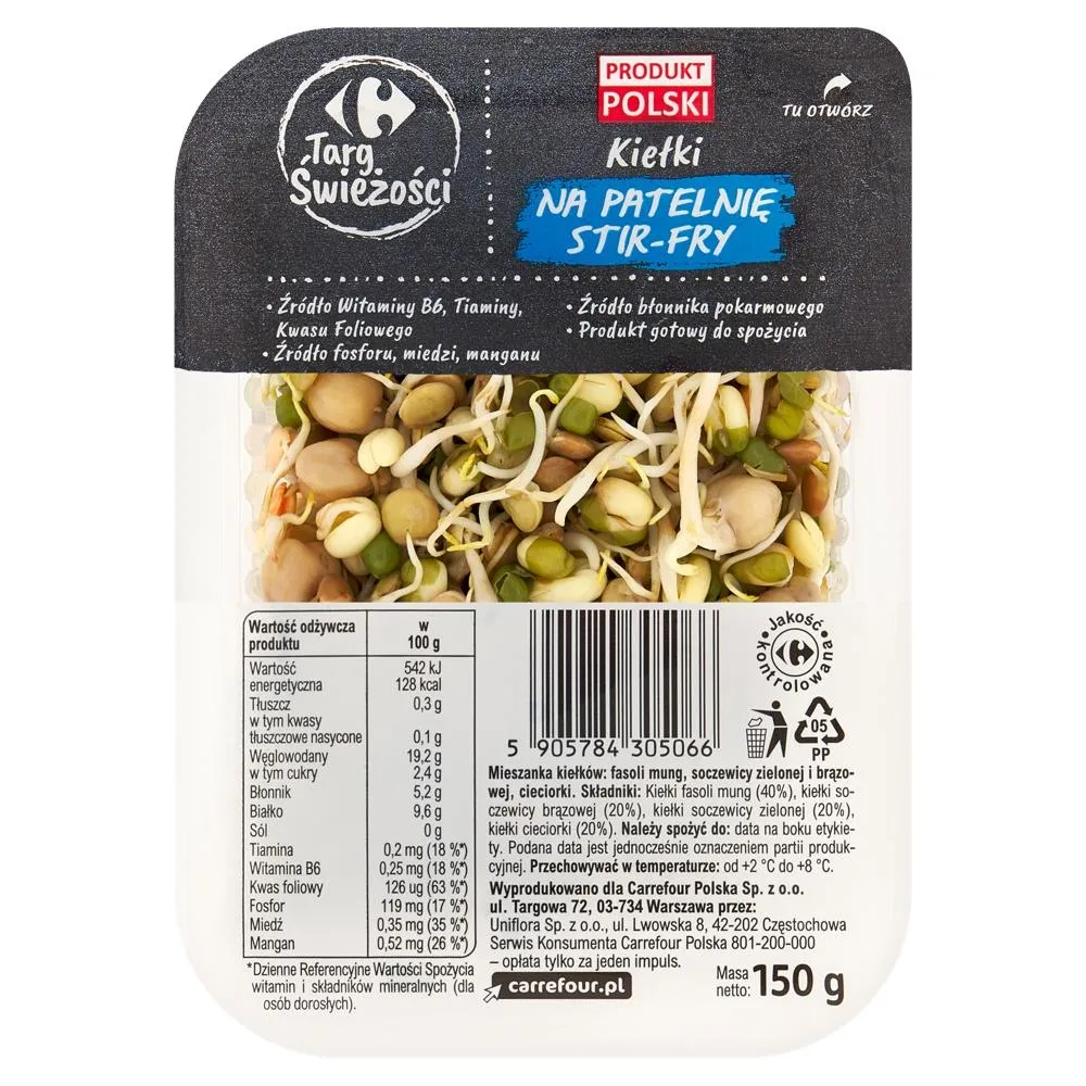 Carrefour Targ Świeżości Kiełki na patelnię stir-fry 150 g