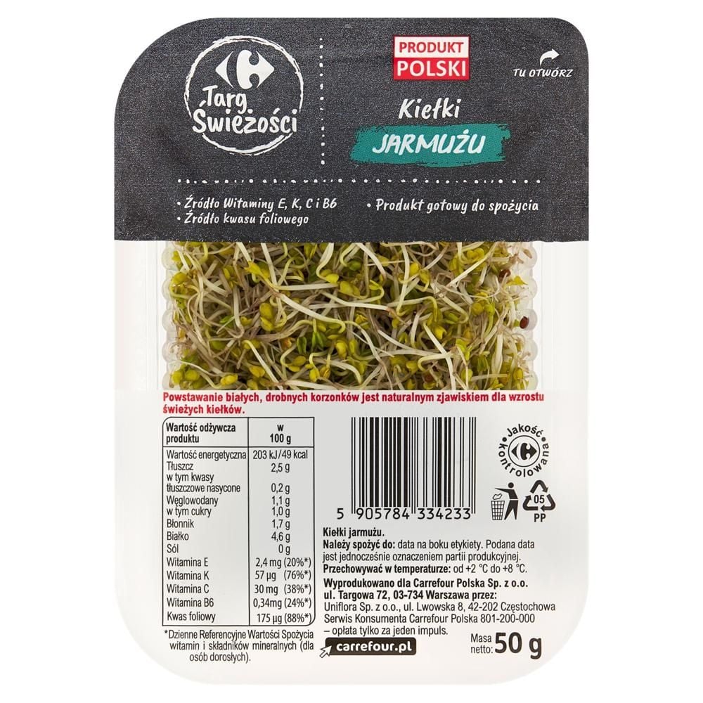 Carrefour Targ Świeżości Kiełki jarmużu 50 g