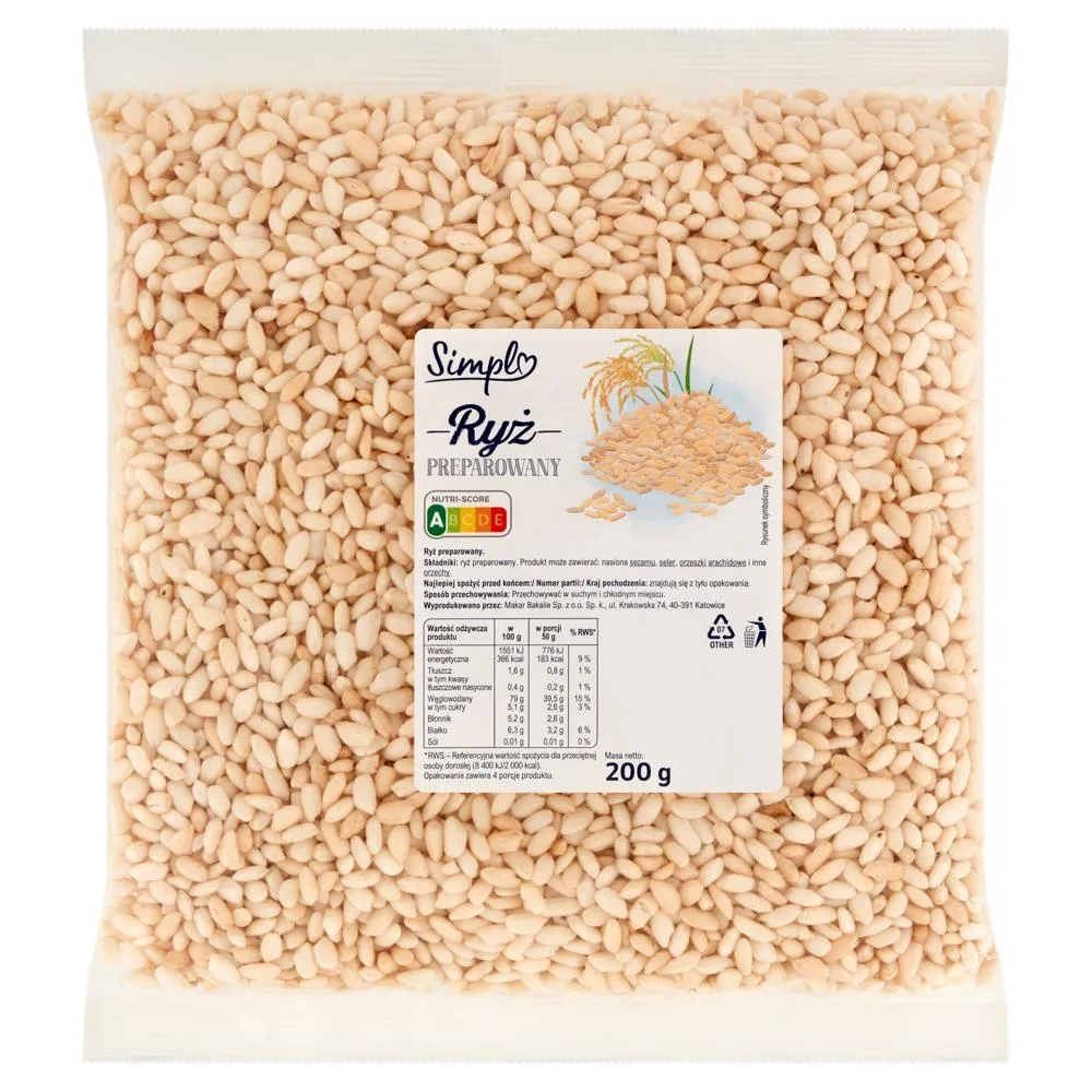 Simpl Ryż preparowany 200 g