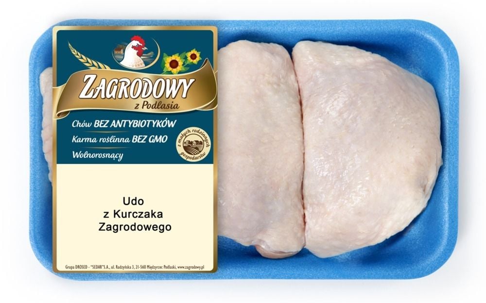 Udo z Kurczaka Zagrodowego tacka