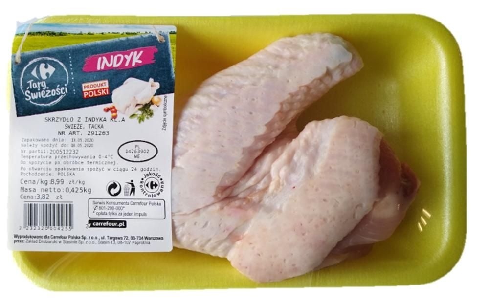 Skrzydła z indyka tacka
