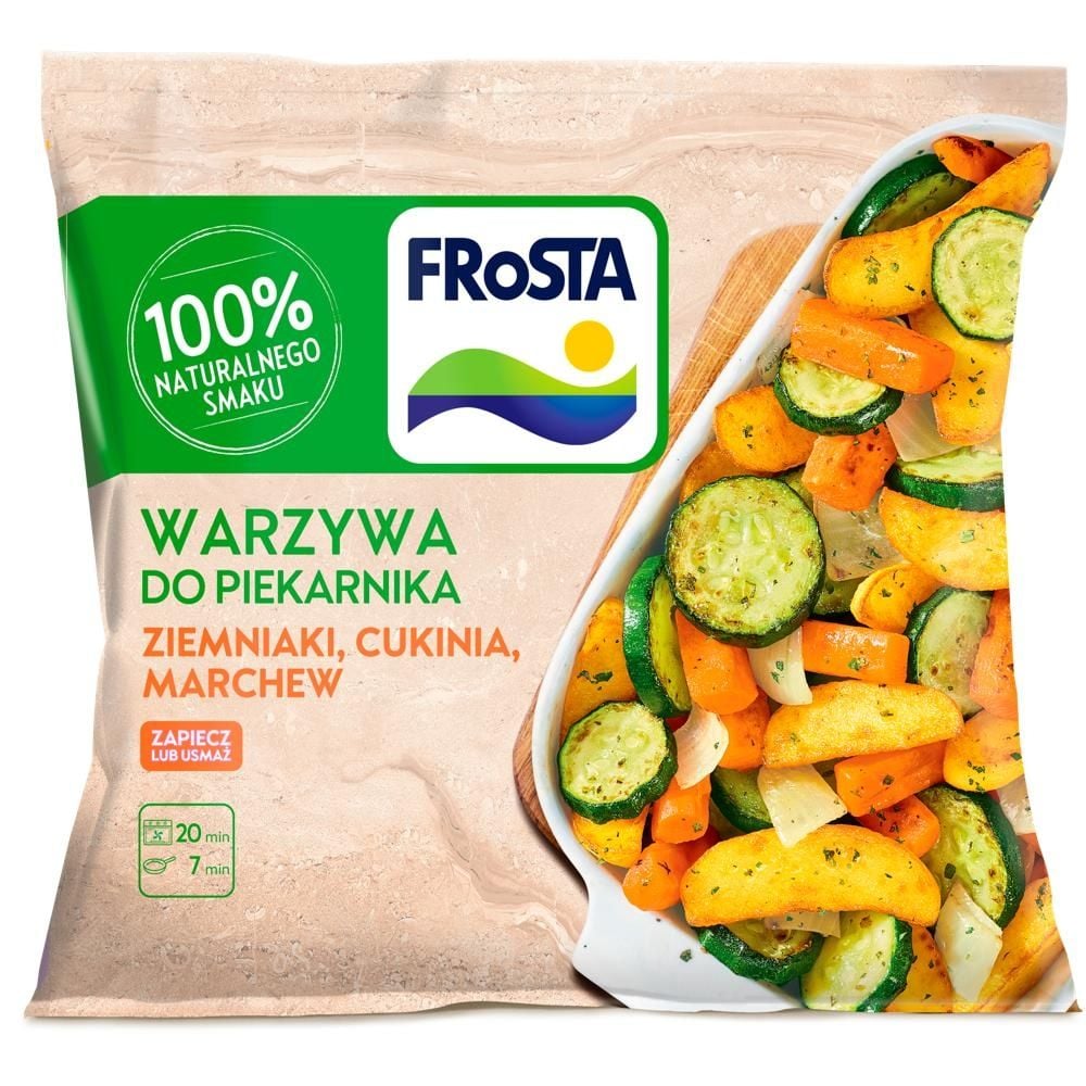 FRoSTA Warzywa do piekarnika ziemniaki cukinia marchew 400 g