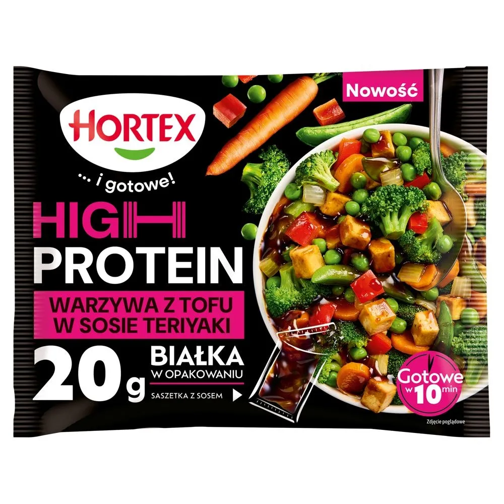 Hortex High Protein Warzywa z tofu w sosie teriyaki 450 g