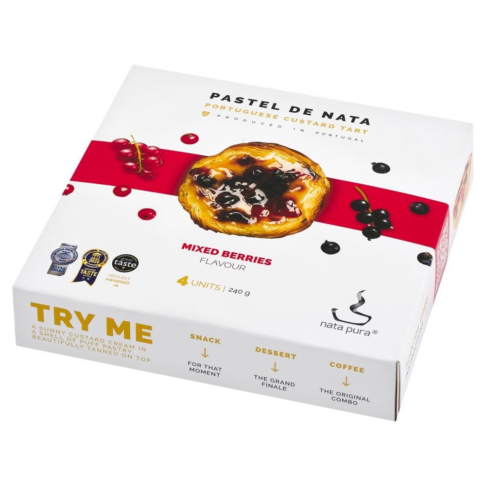 Nata Pura Pastel de Nata Mix porzeczkowy 240 g (4 sztuki)