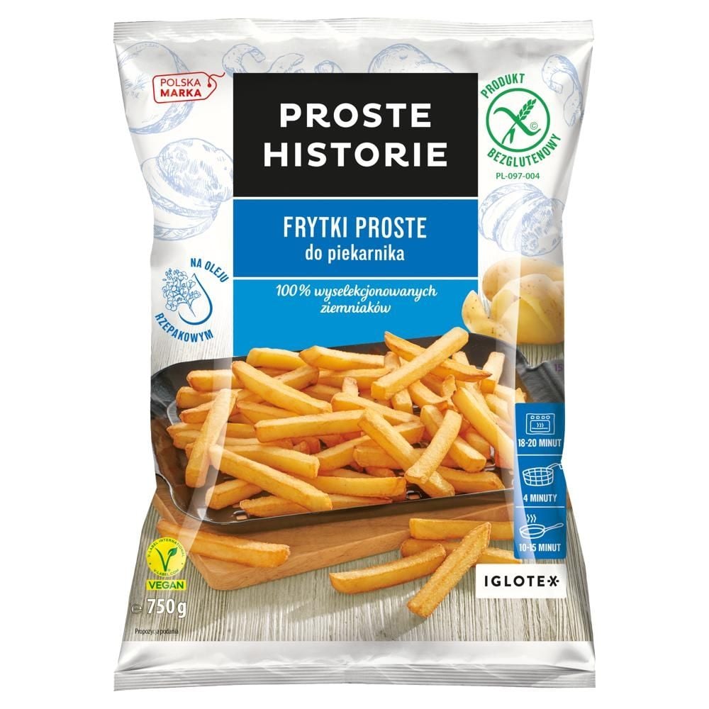 Proste Historie Frytki proste do piekarnika 750 g