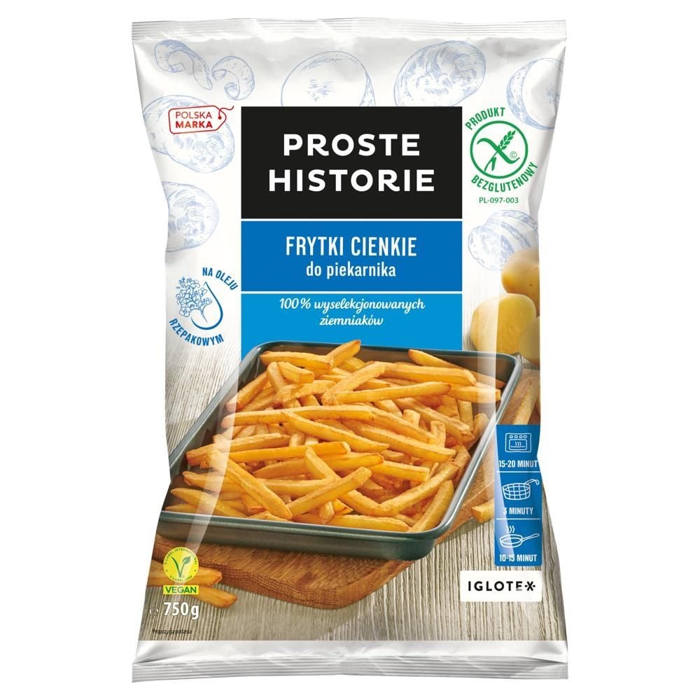 Proste Historie Frytki cienkie do piekarnika 750 g