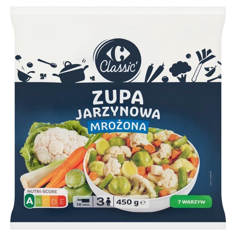 Carrefour Classic Zupa jarzynowa mrożona 450 g