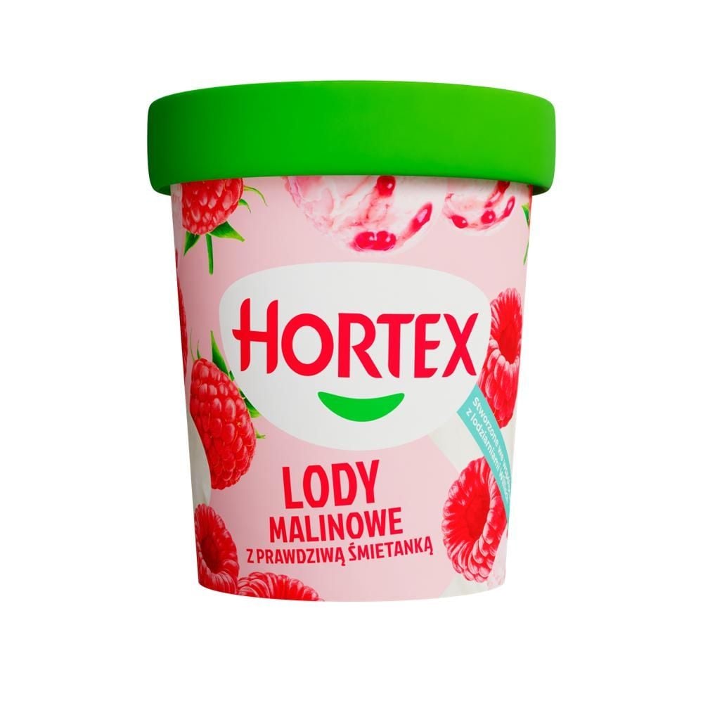 Hortex Lody malinowe z prawdziwą śmietanką 470 ml