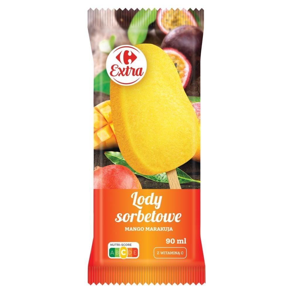 Carrefour Extra Lody sorbetowe mango marakuja 90 ml