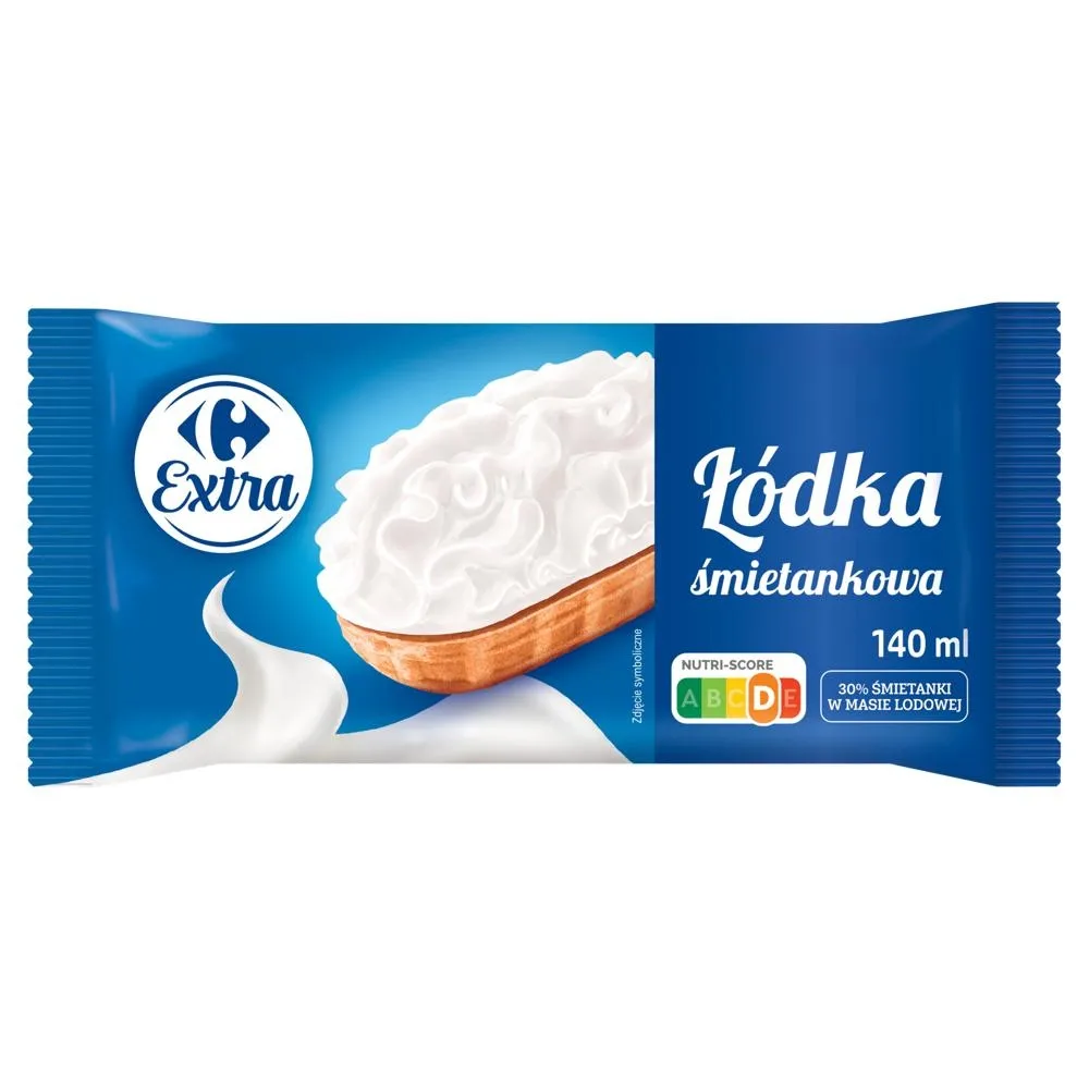Carrefour Extra Lody łódka śmietankowa 140 ml