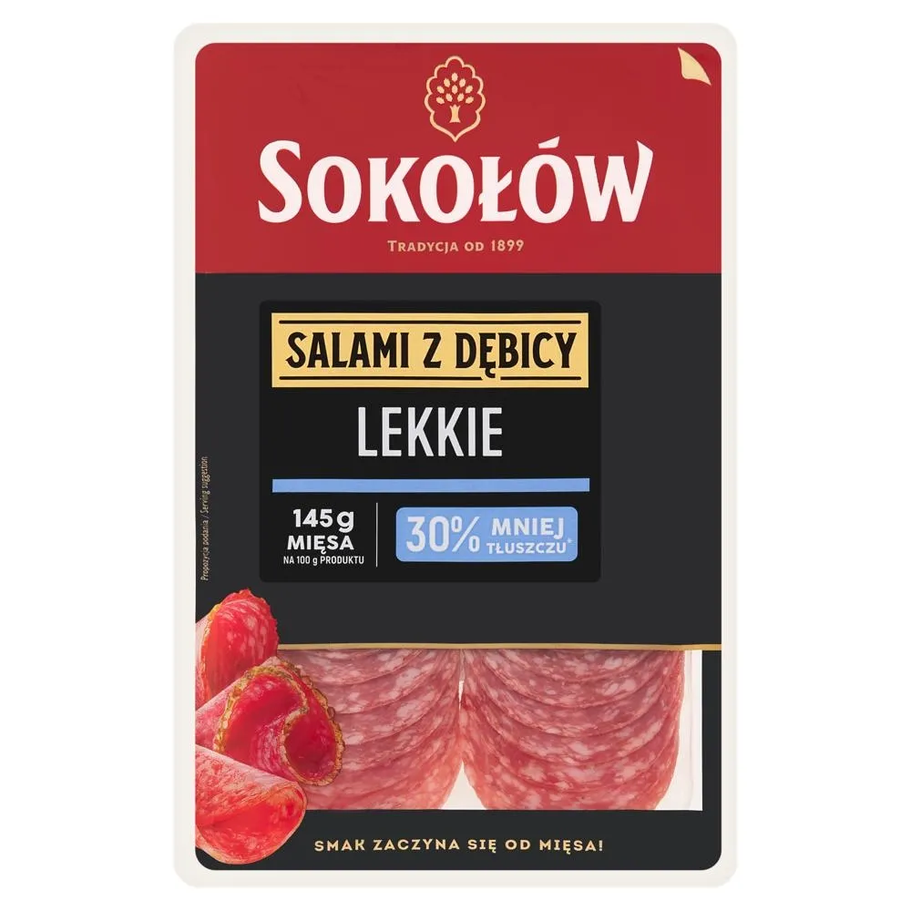 Sokołów Salami z Dębicy lekkie 100 g