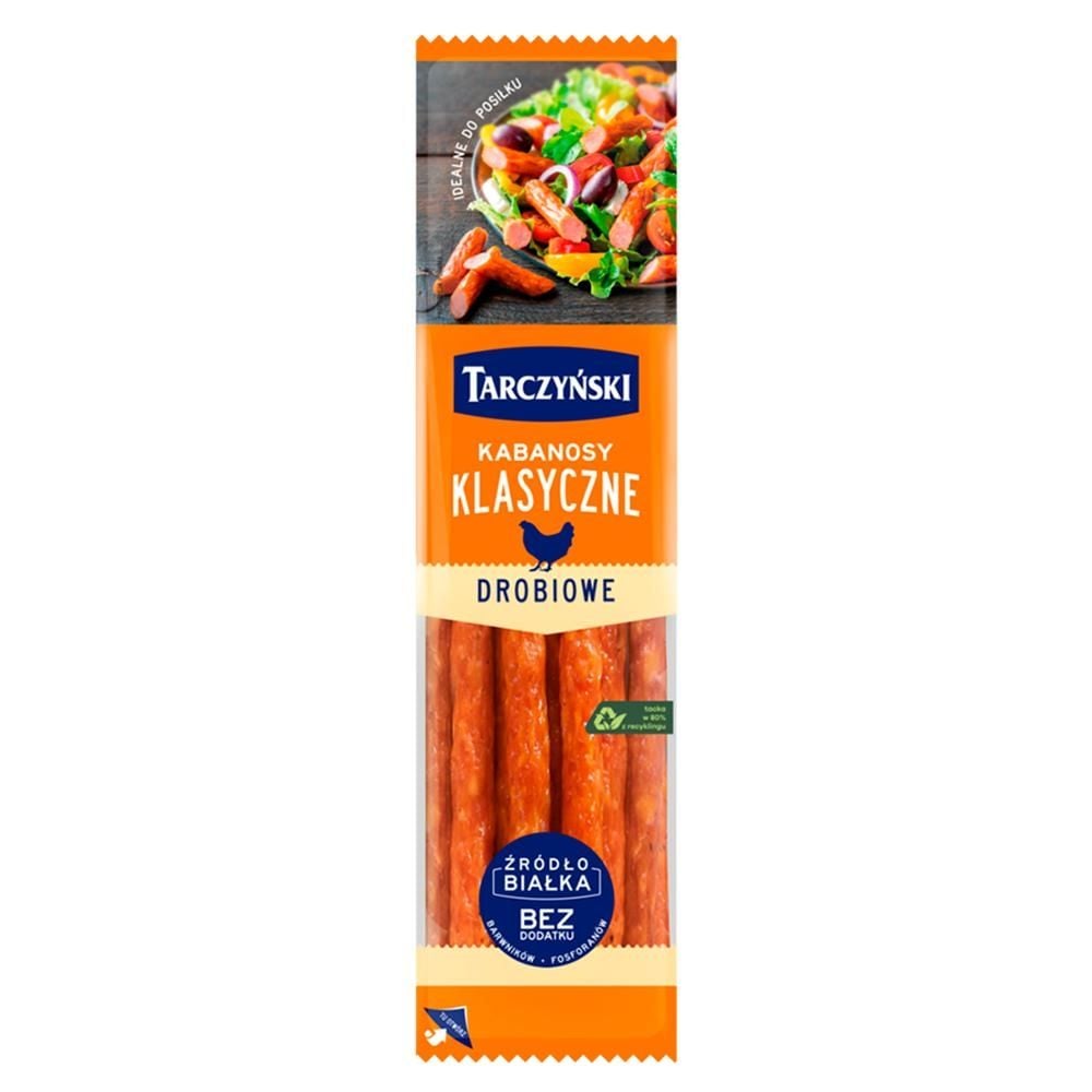 Tarczyński Kabanosy klasyczne drobiowe 300 g